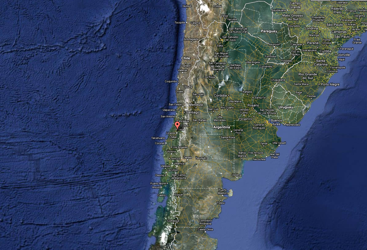 satellit bild von chile