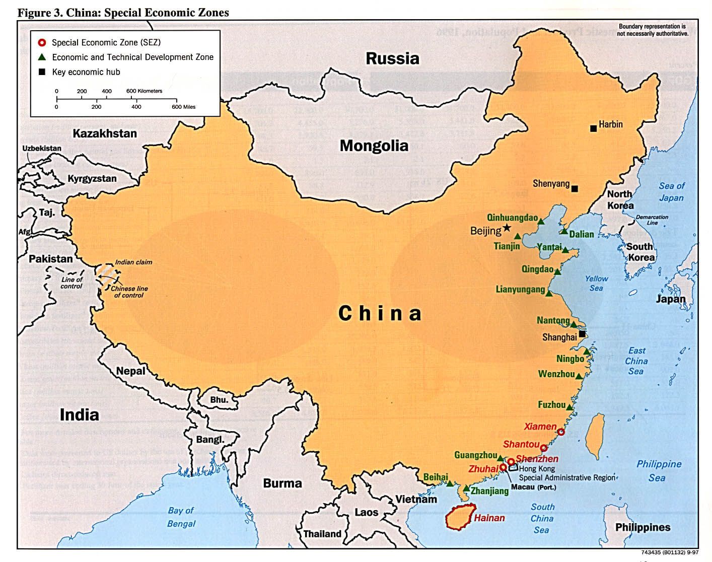 china special okonomisch zones 1997