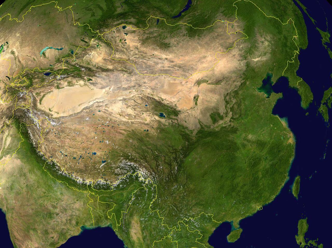 satellit bild foto von china