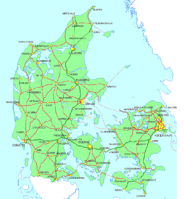 danemark karten
