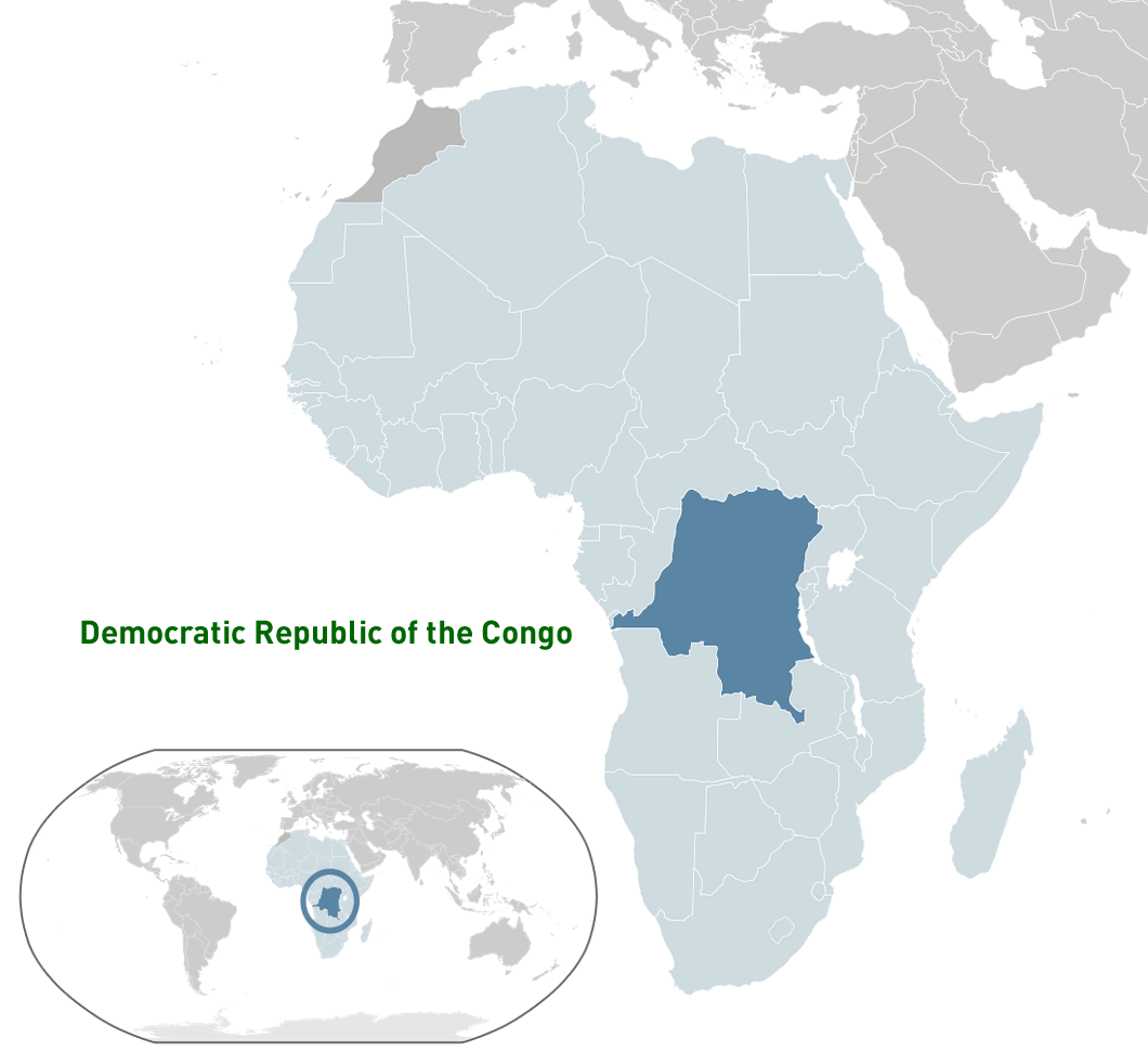 wo ist demokratische republik kongo im dem welt