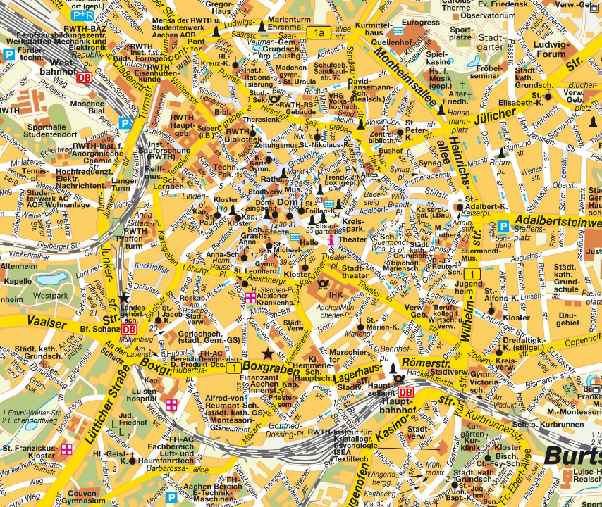 Aachen karte