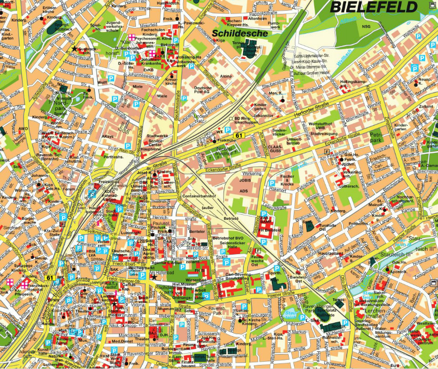 Bielefeld karte