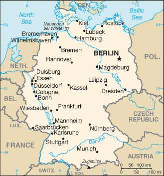 deutschland stadte karte