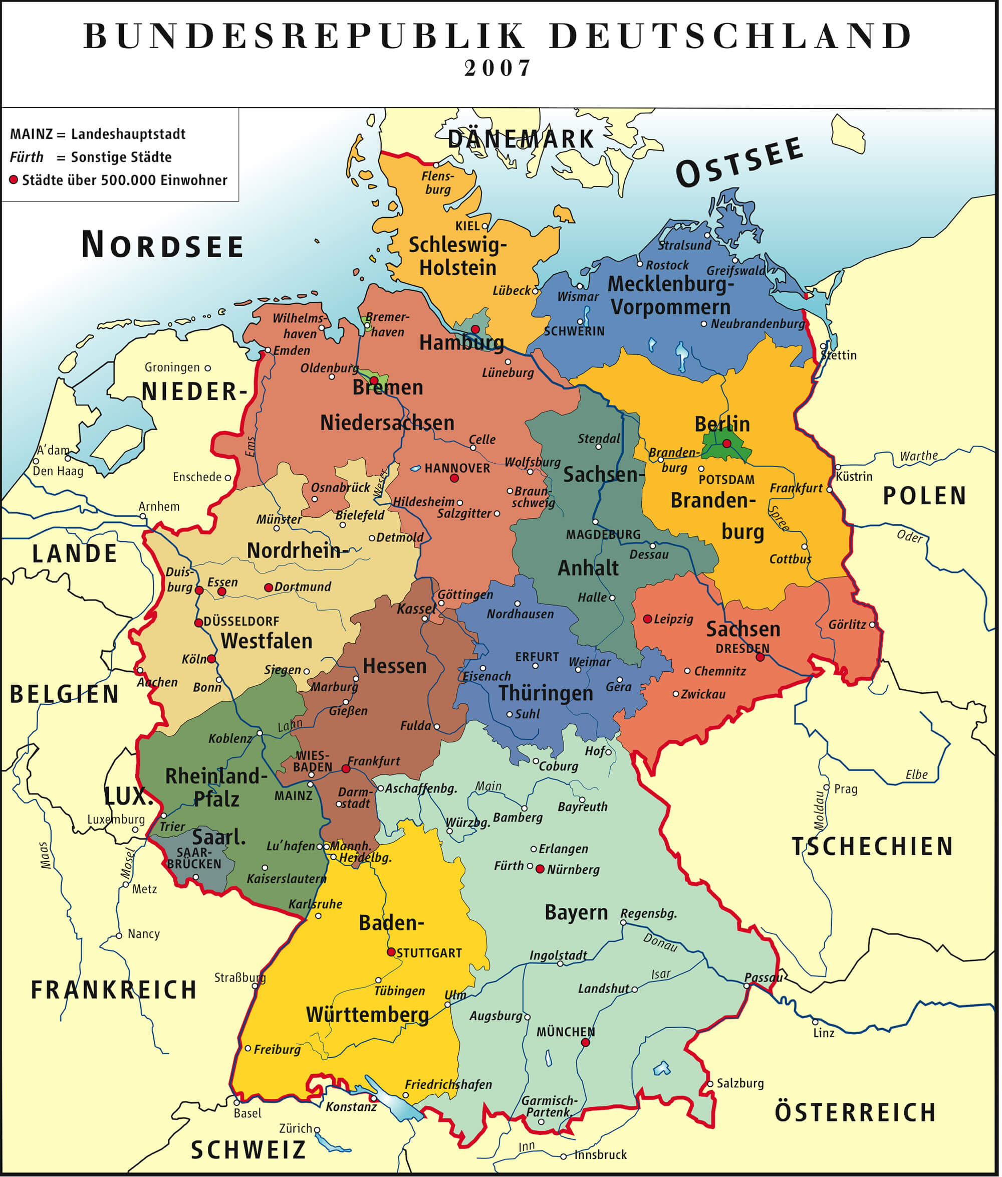 deutschland karte 2007