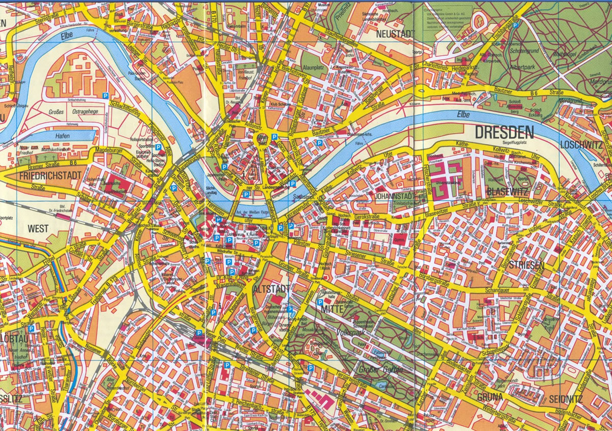 Dresden tourisit karte