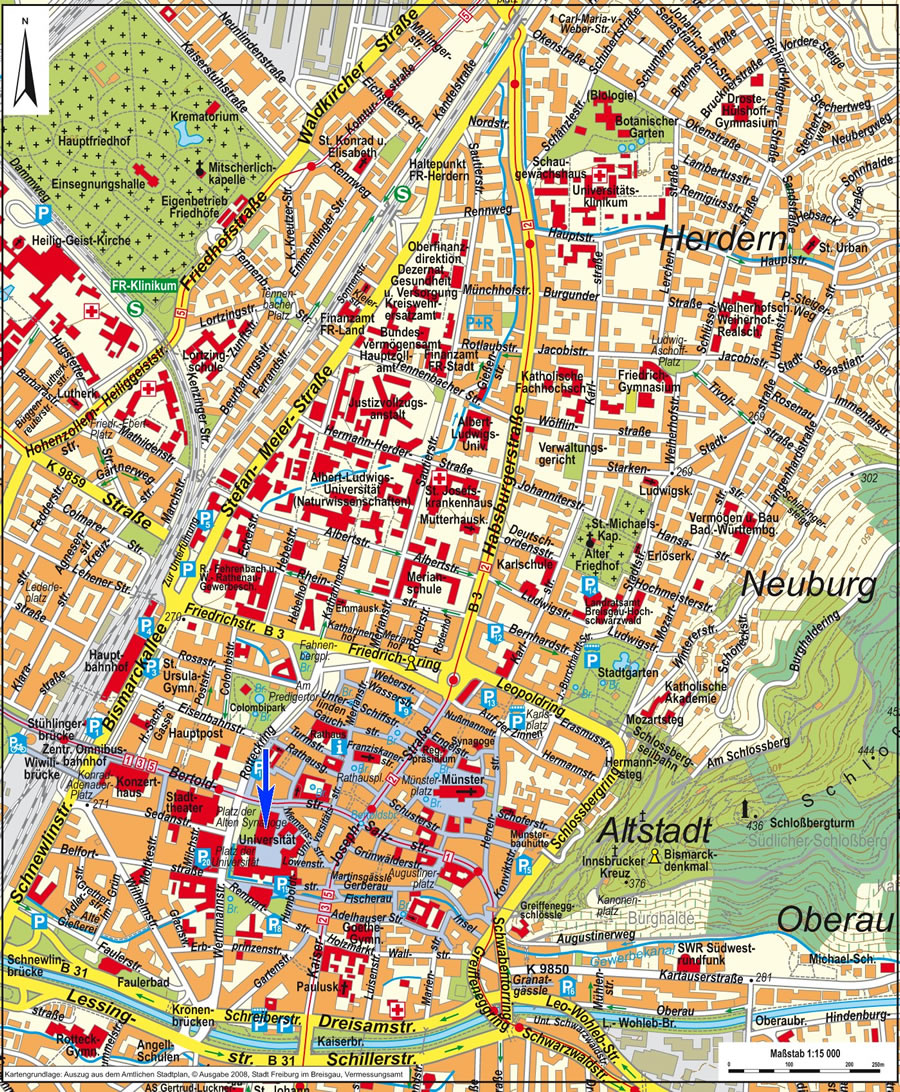 fribourg tourist map