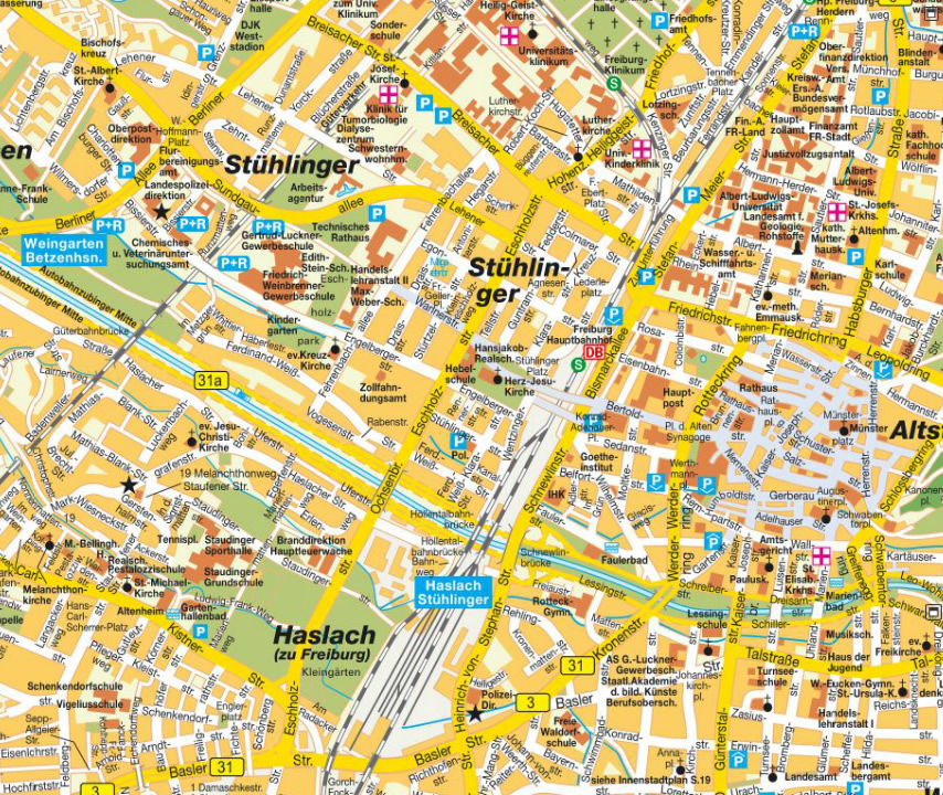 Freiburg Karte