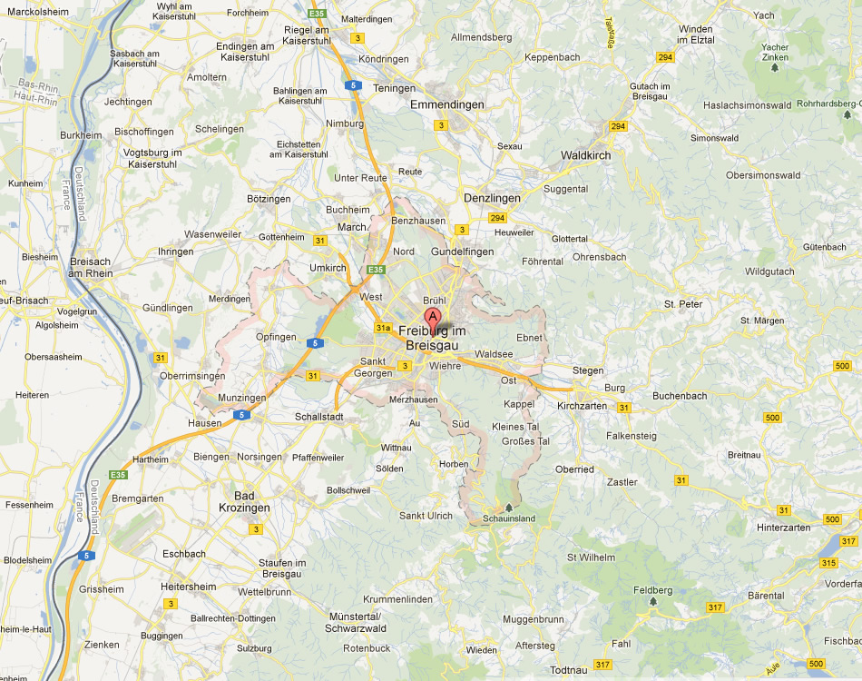 Freiburg Karte