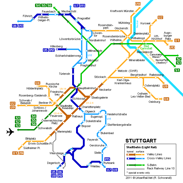 Stuttgart metro karte