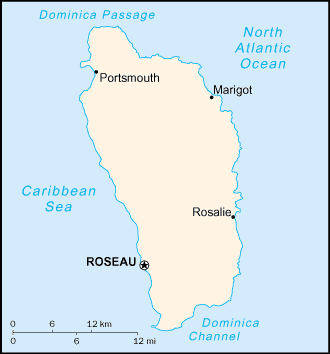 Dominica stadte karte 2005