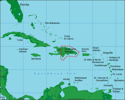 karte dominikanische republik