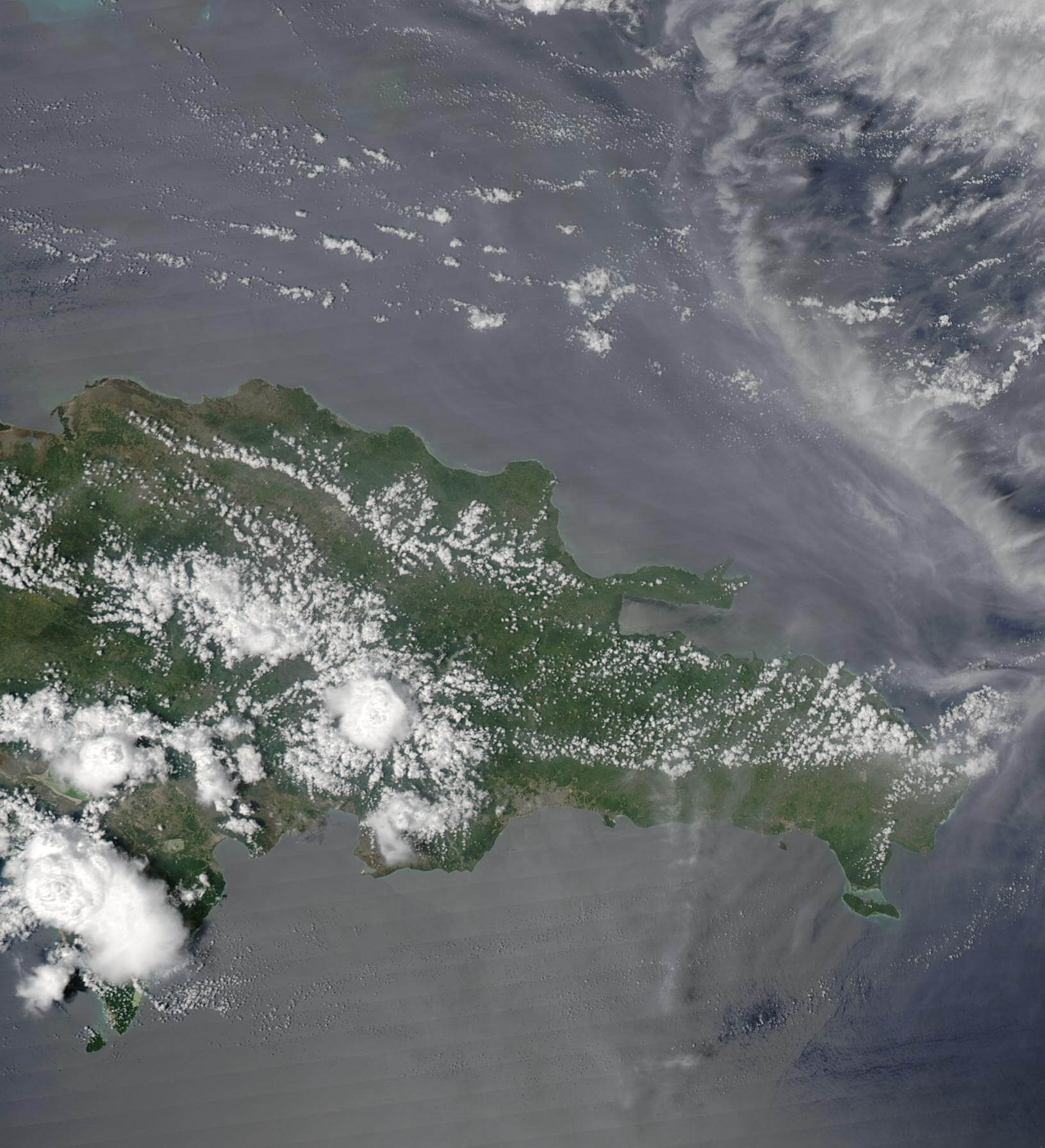 satellit bild foto von dominikanische republik