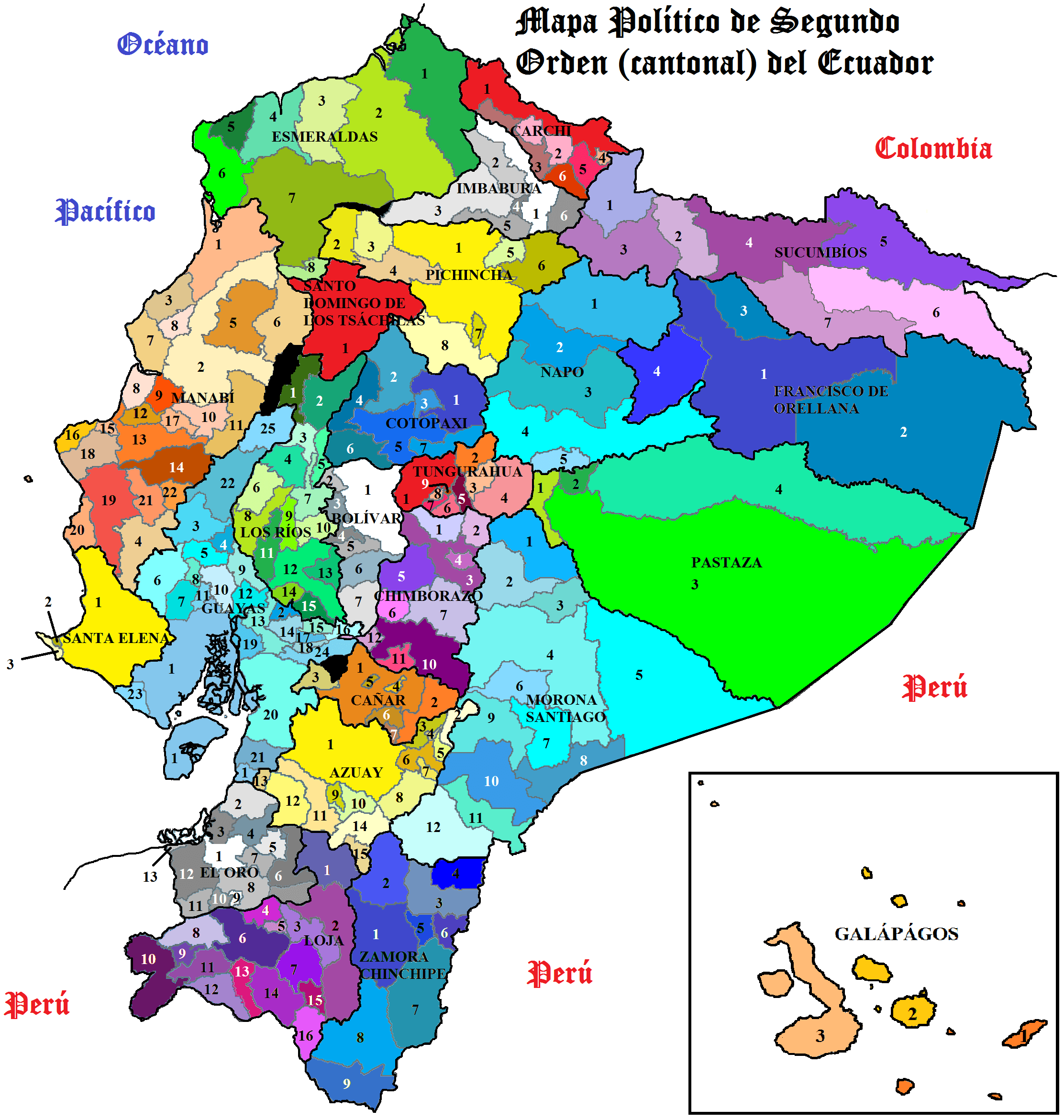 Cantons von Ecuador 2011