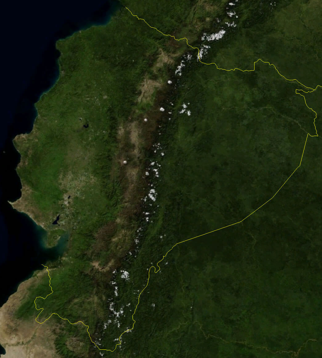 satellit bild von ecuador