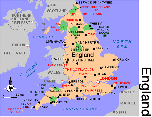 england stadte karte