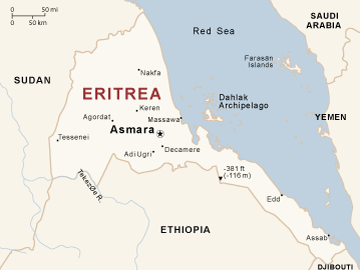 karte eritrea
