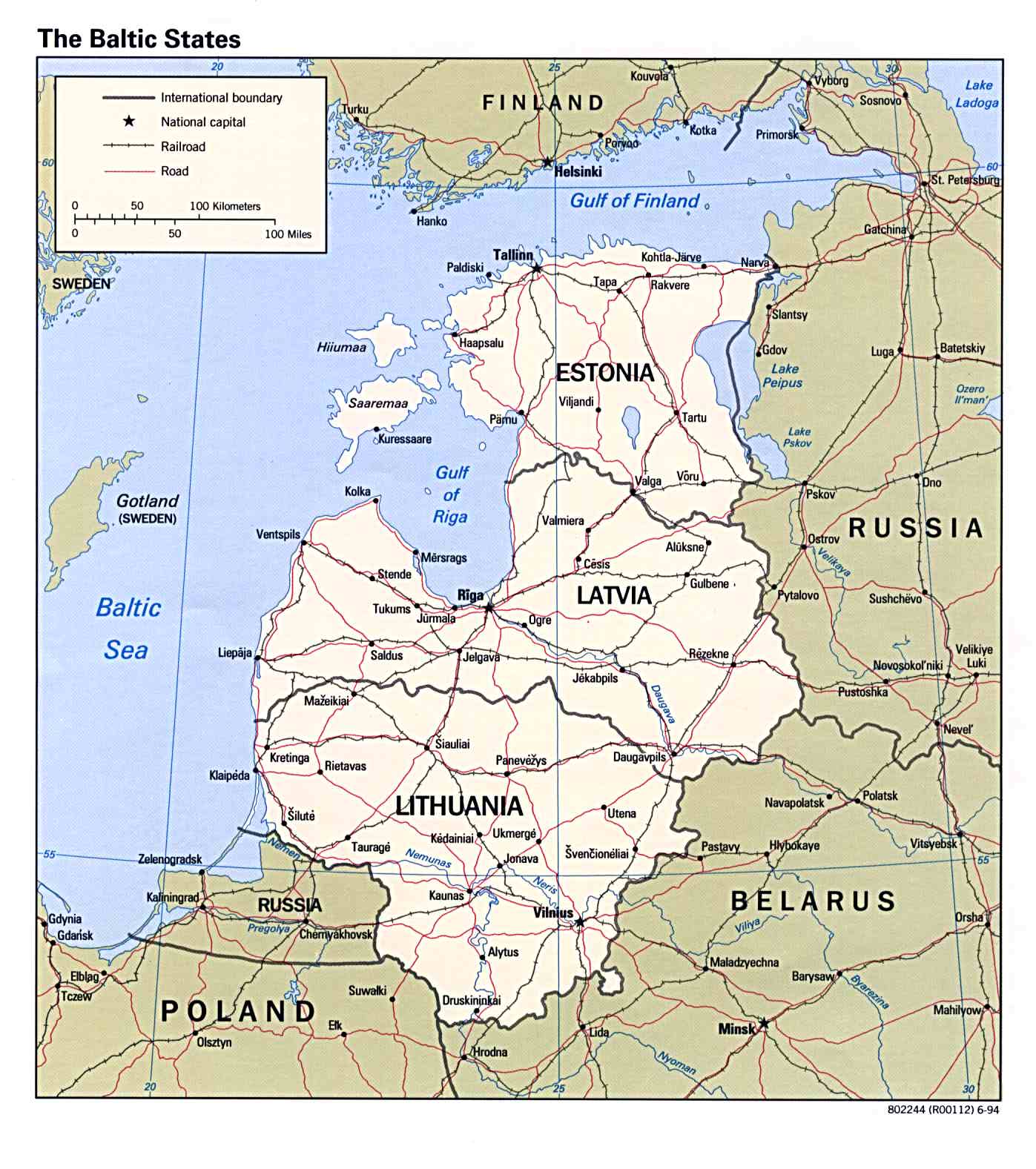estland karte baltisch