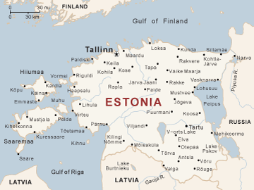 stadte karte von estland