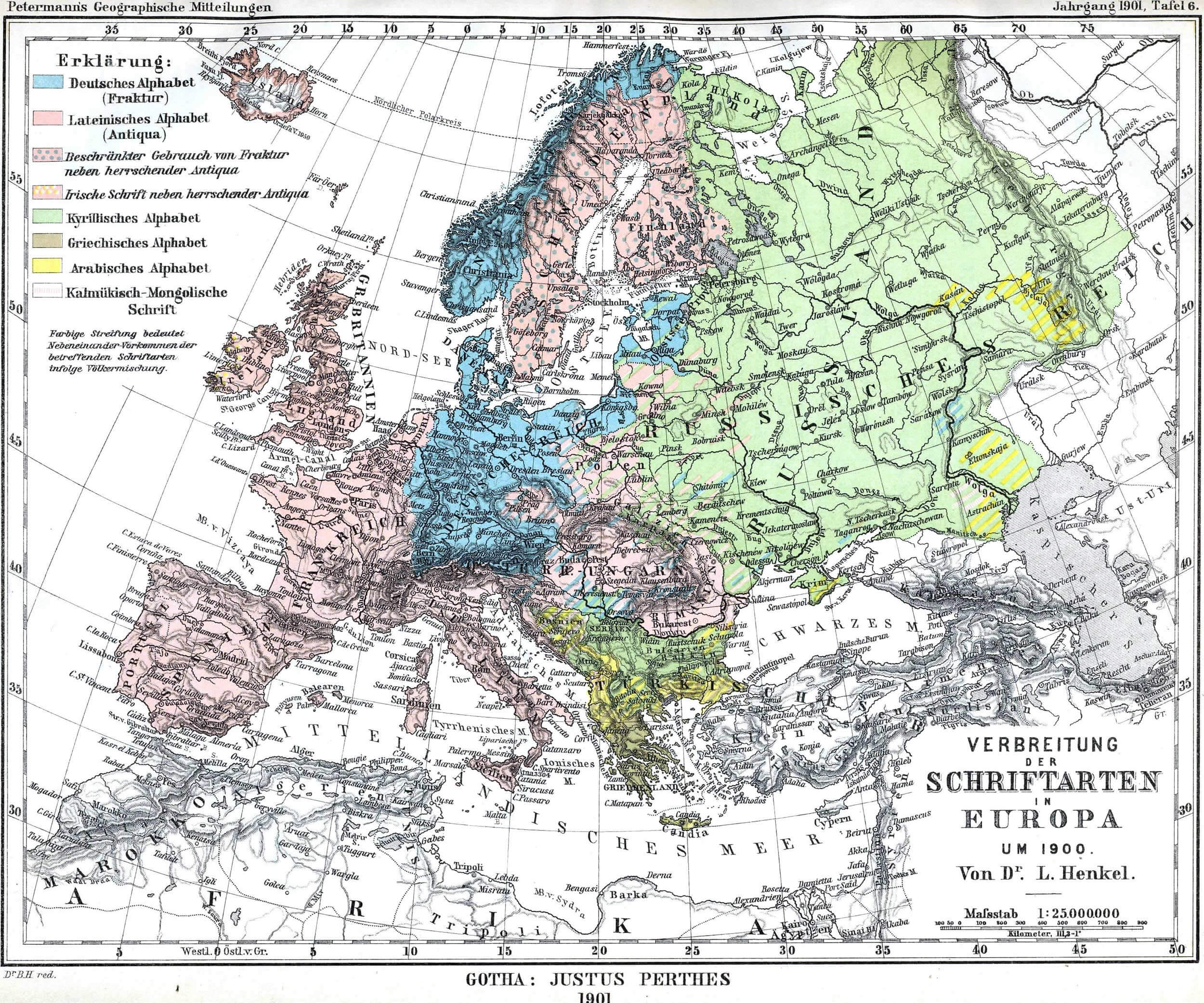 europa historisch karte