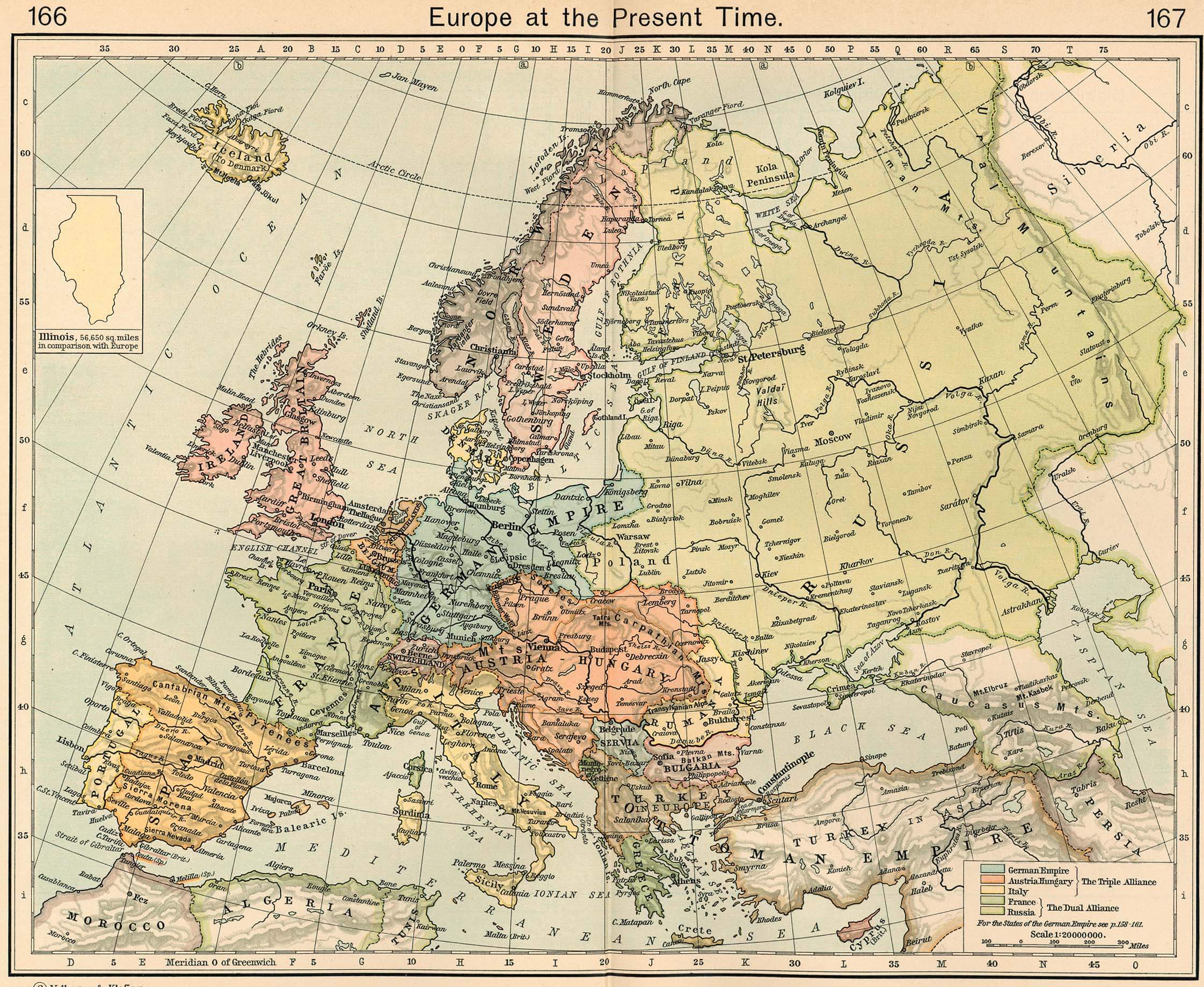 europa karte 1911