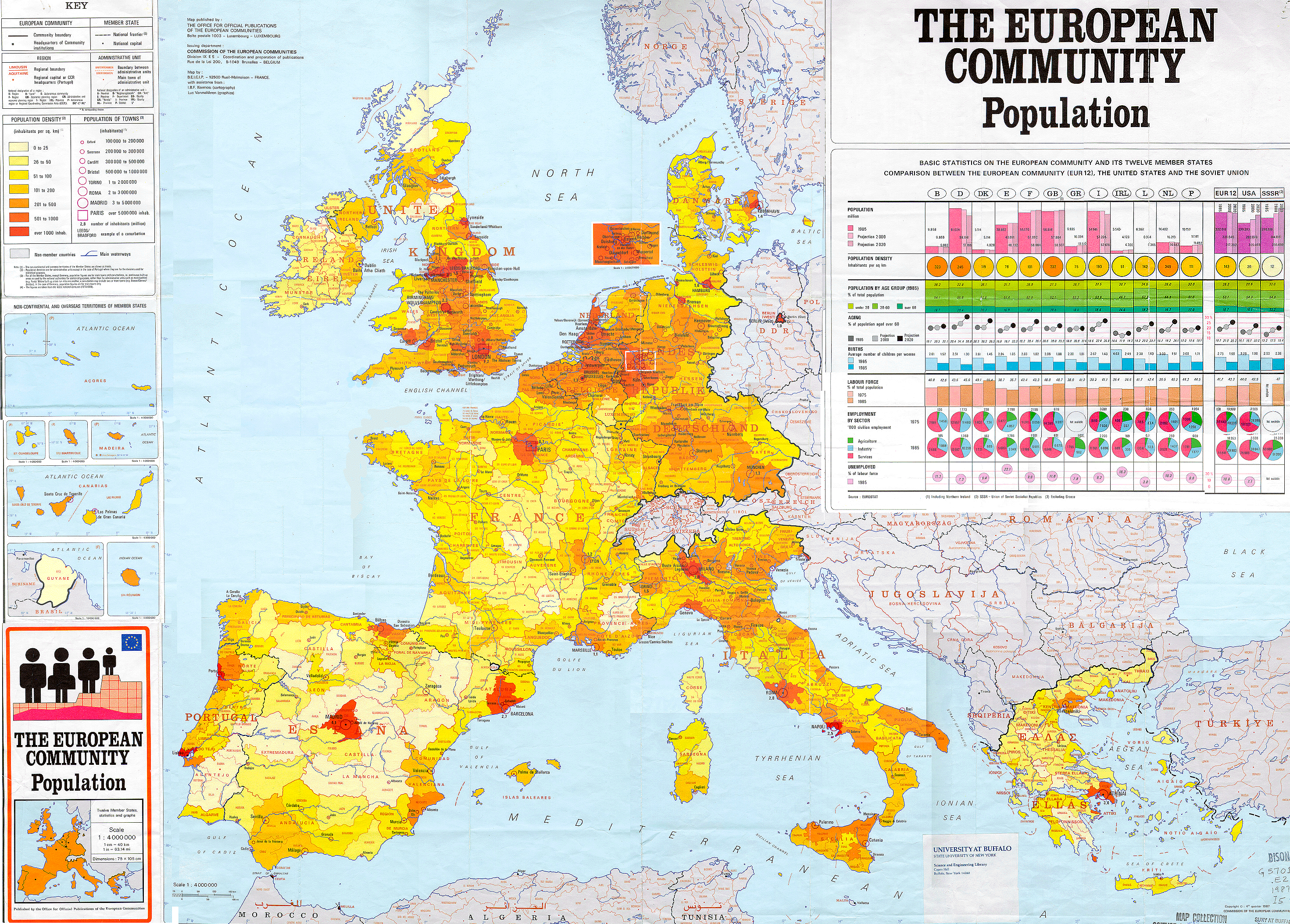 europaan comnunity bevolkerung karte