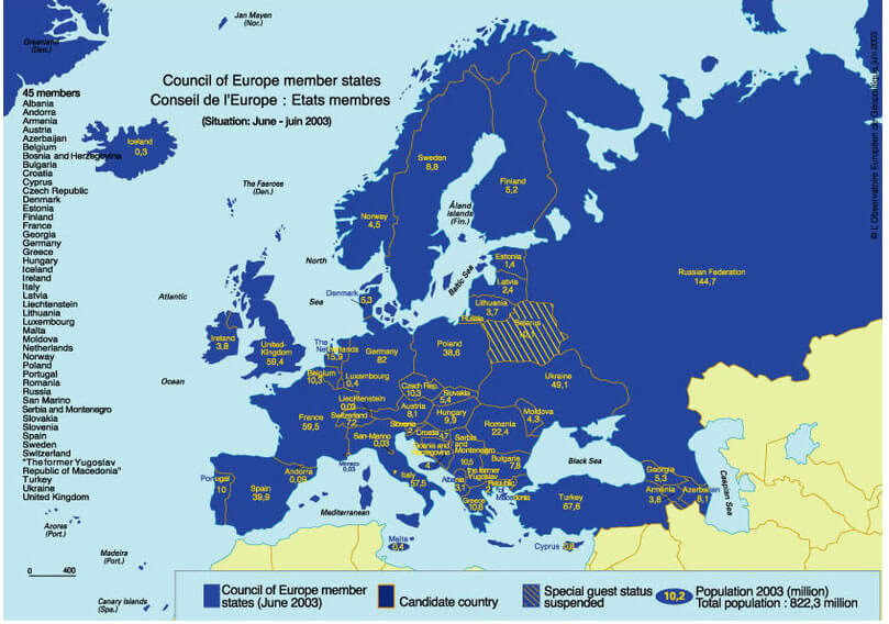 europaan council karte
