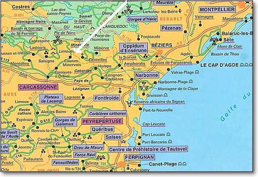 Montpellier stadte karte