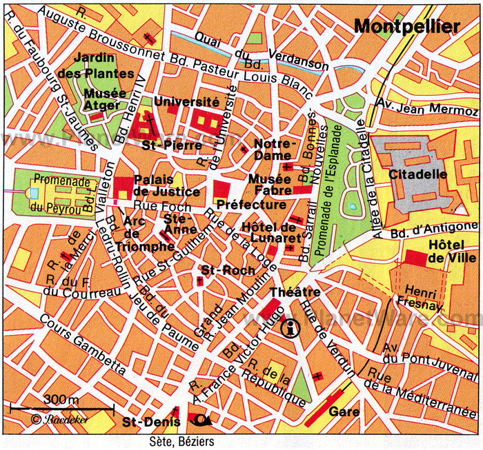 Montpellier karte
