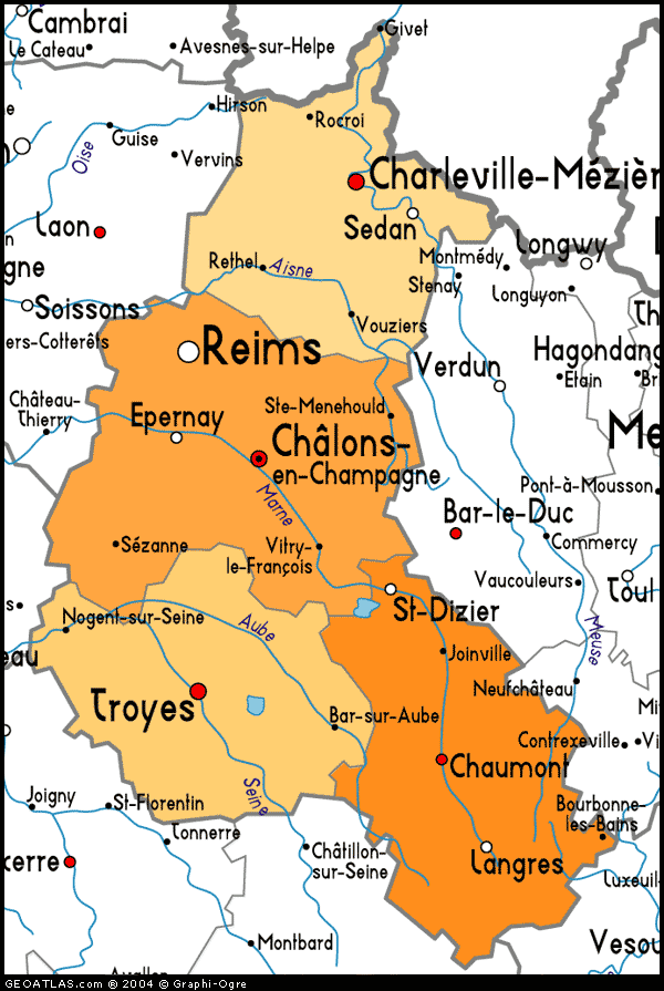 Reims provinz karte