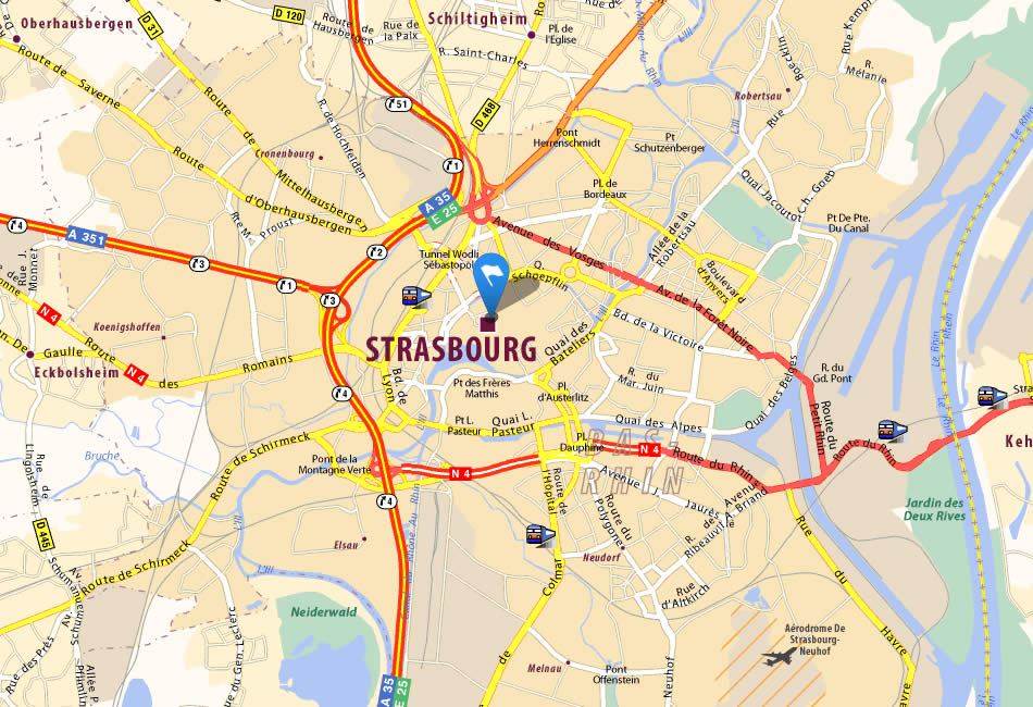 Strasbourg karte