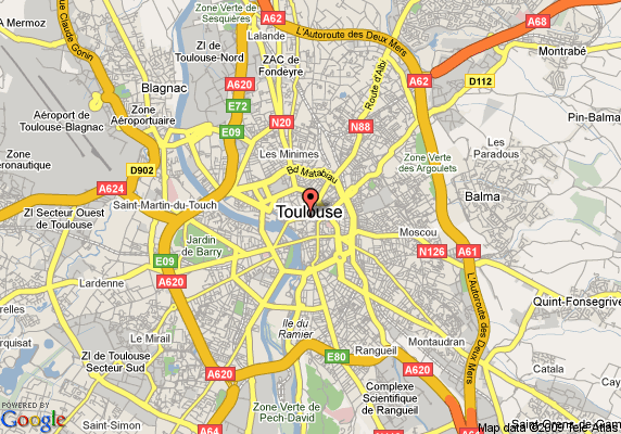 Toulouse inside karte