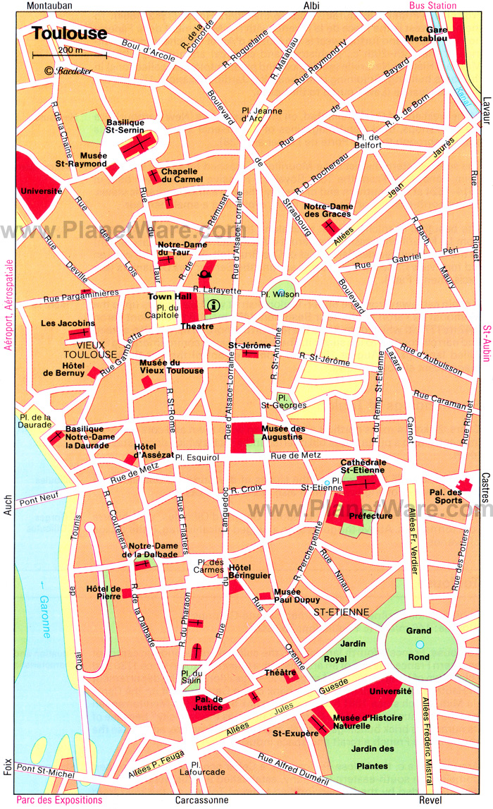 Toulouse karte