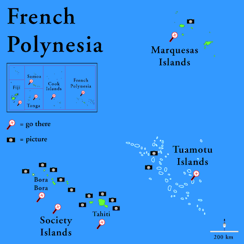 franzosisch polynesien karte