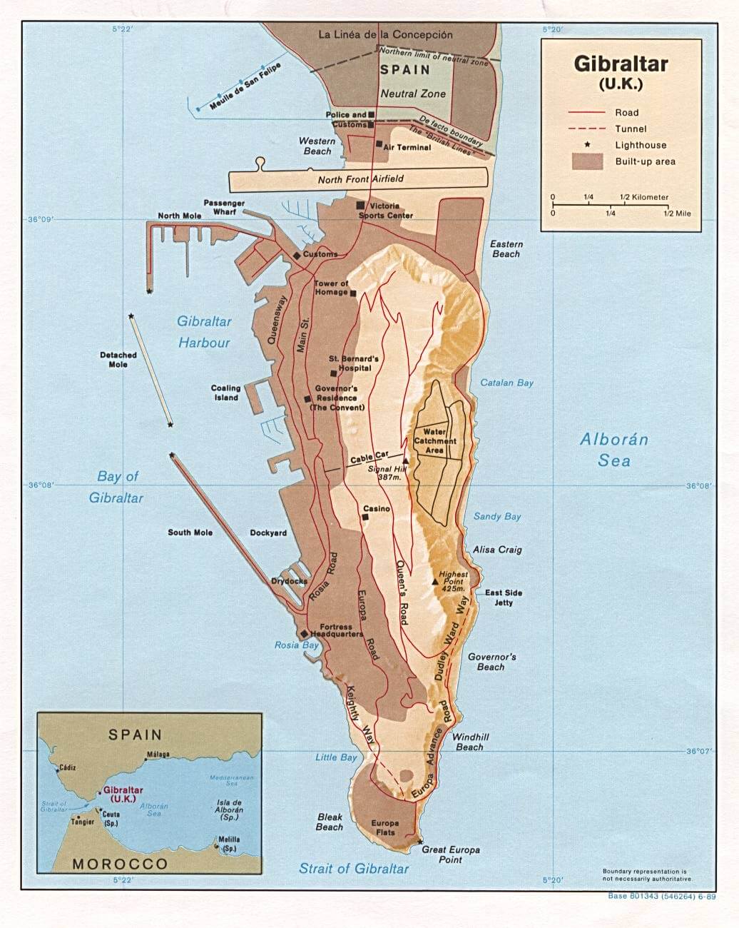 Gibraltar karte