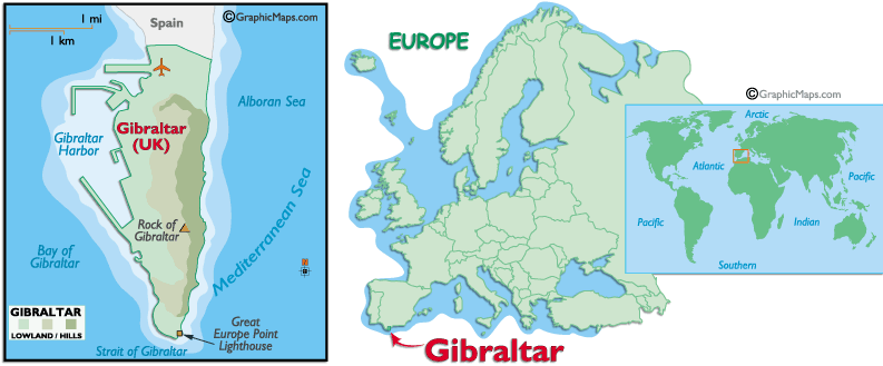 karte von Gibraltar