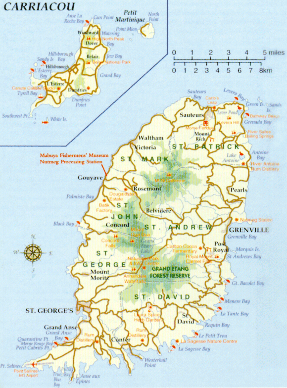 Grenada karte