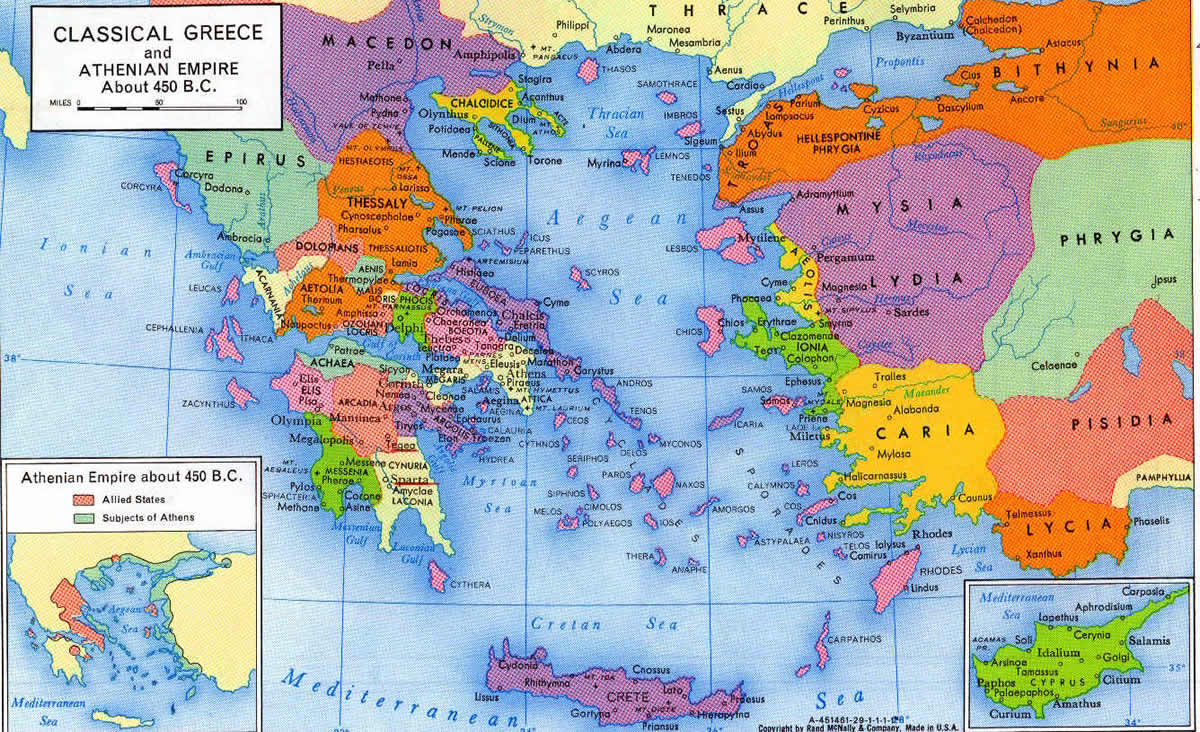 ancient zeit karte griechenland