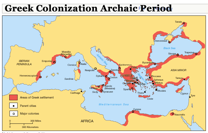 Greek kolonisation Archaic Period