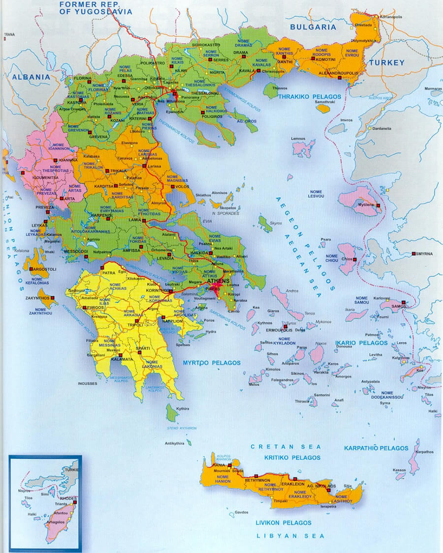 griechenland karte