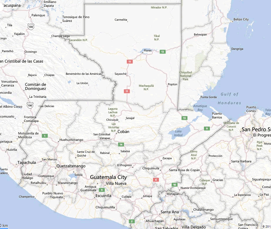 Guatemala Map