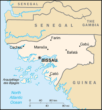 Guinea Bissau karten