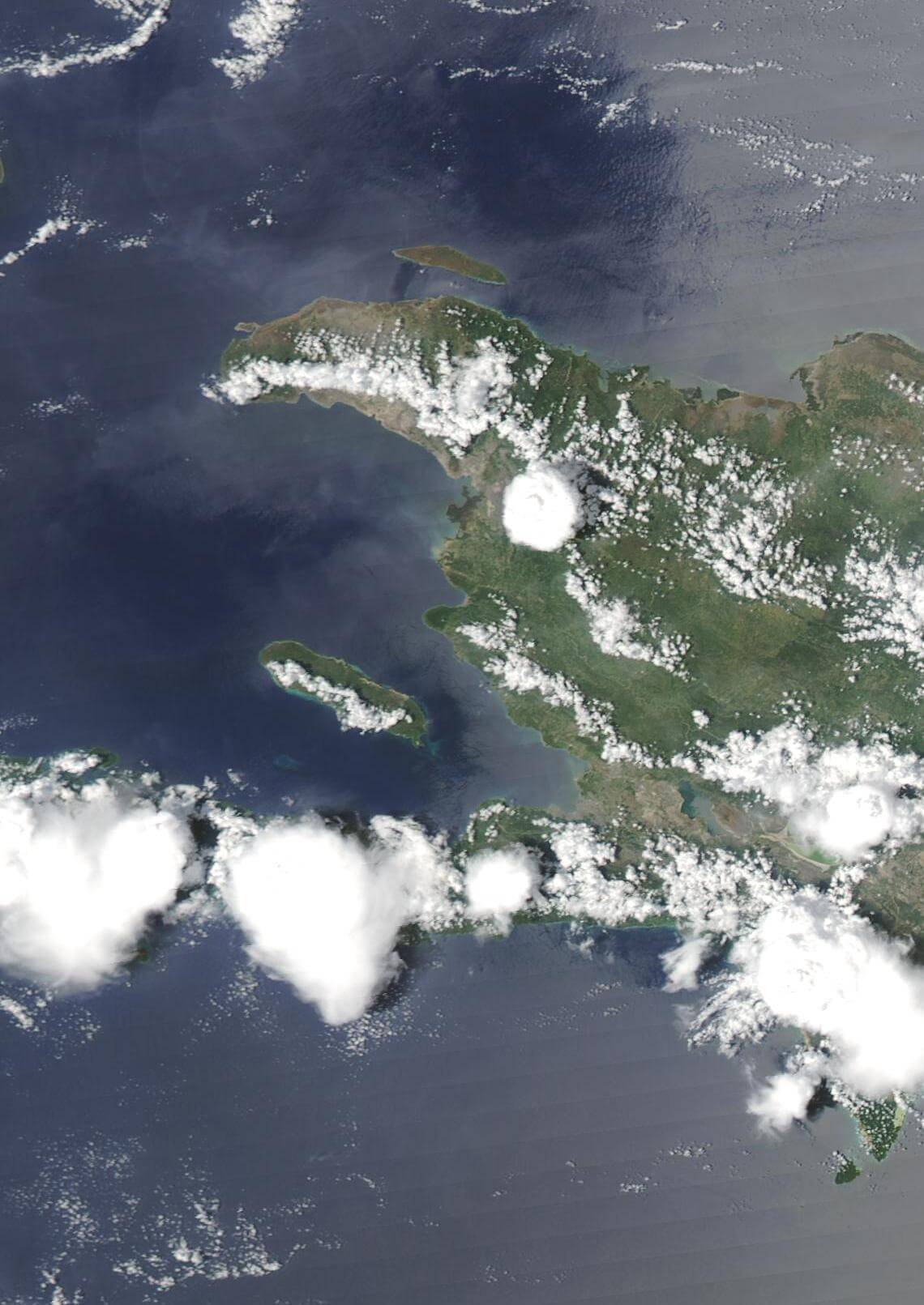 satellit bild foto von haiti