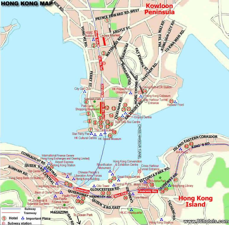 hongkong stadt center karte