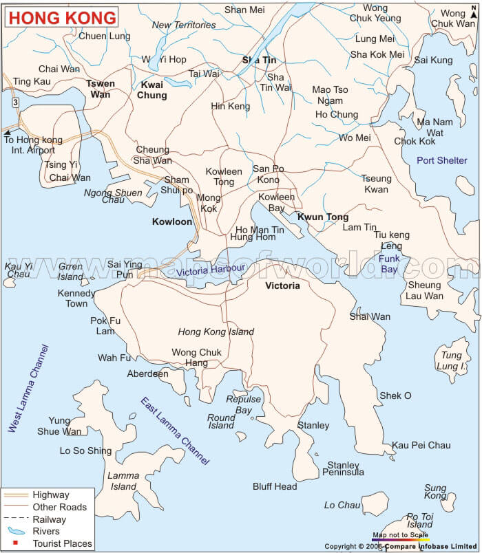 hongkong stadt karte
