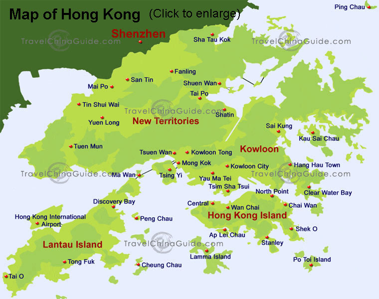 Hong Kong Karte