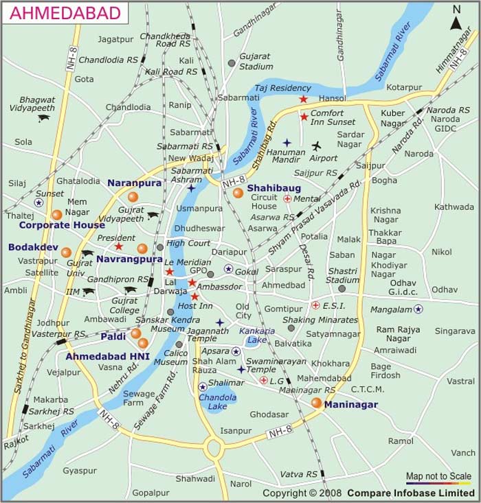 ahmedabad karte