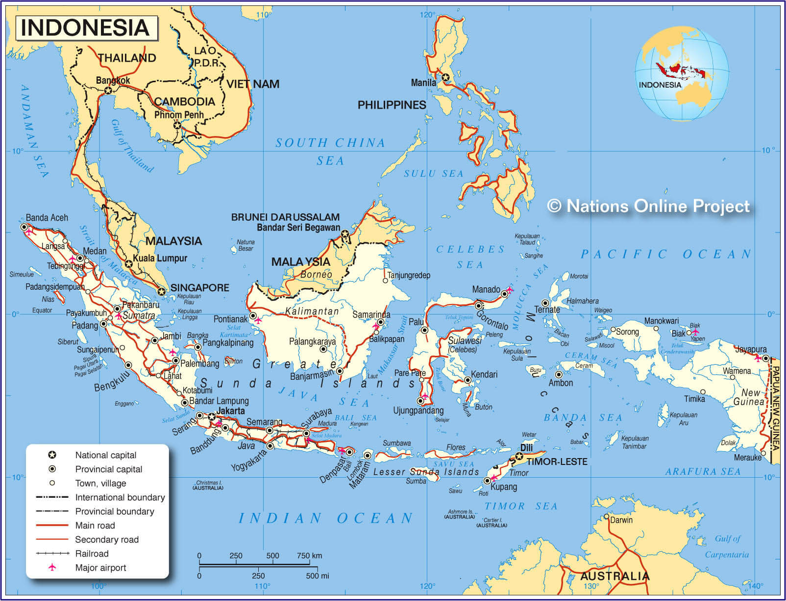 indonesien karten