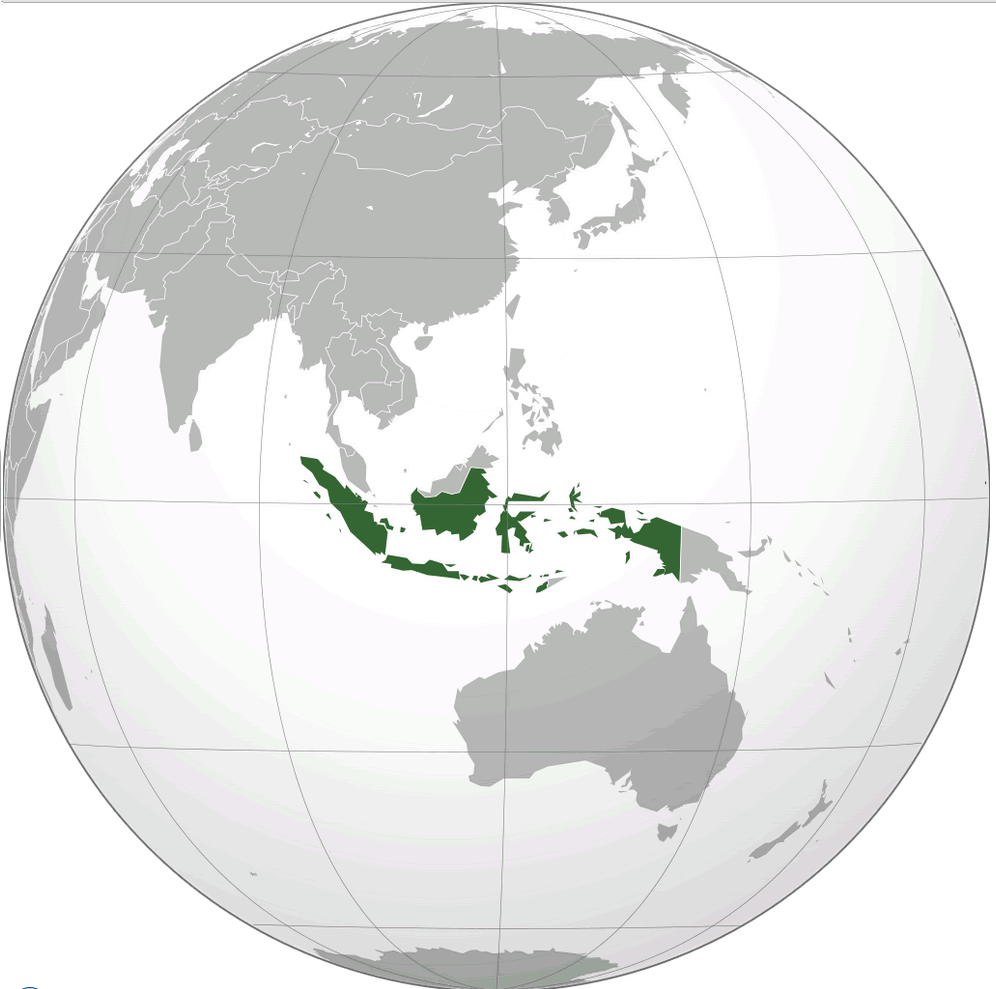 indonesien lage karte