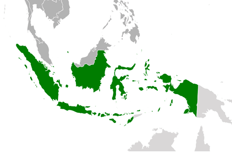leer indonesien karte